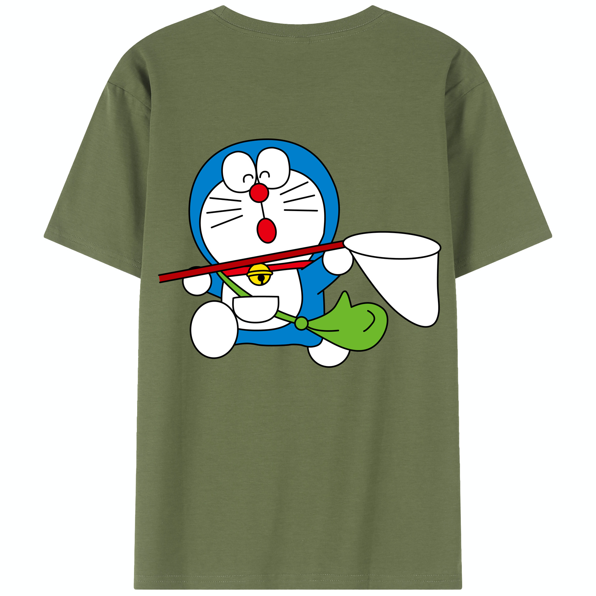 （画像用） ドラえもん Doraemon 綿100％半袖Tシャツ（背面プリント）